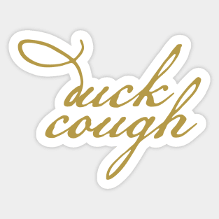 Christmas Feelings Duck Cough Sticker